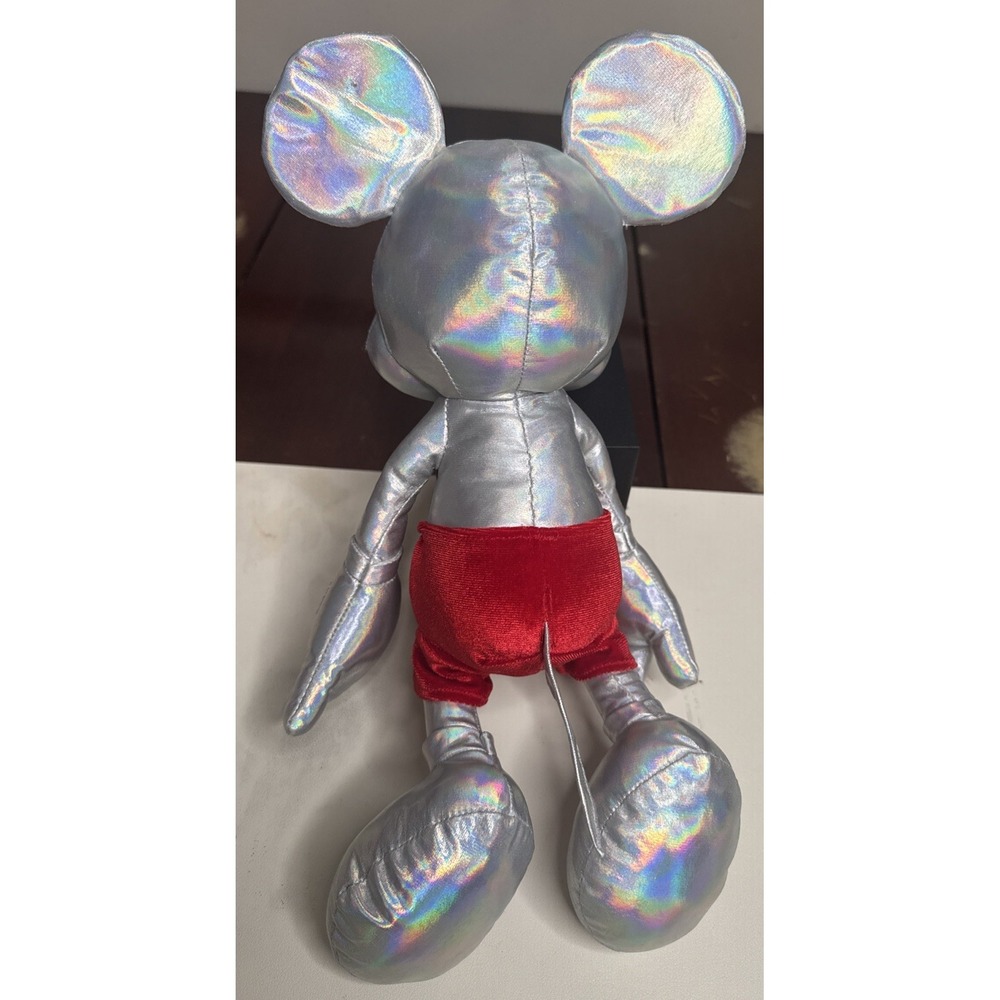 Silver Mickey Mouse Collectible Plush - Picture 3 of 5